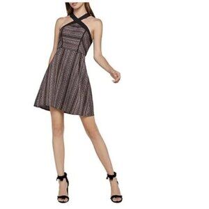 BCBGeneration Crisscross Jacquard Fit & Flare Dress. 6,8,10